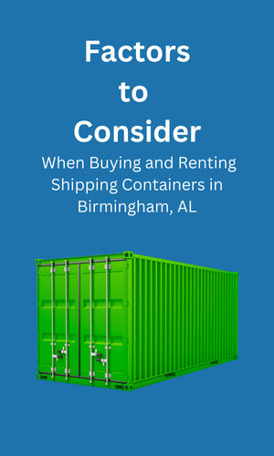 Buying and Renting in Shipping Containers Birmingham, AL