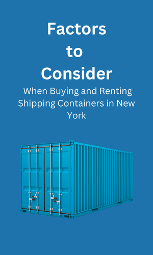 Buying and Renting in Shipping Containers New York, NY