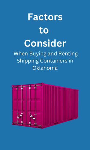 Buying and Renting in Shipping Containers Oklahoma