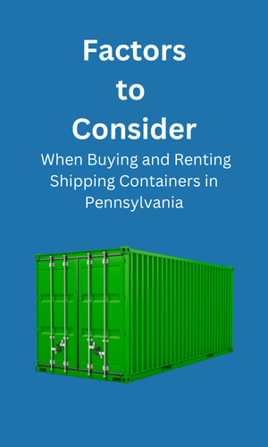 Buying and Renting in Shipping Containers Pennsylvania